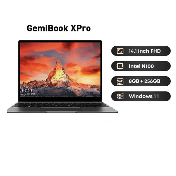 GemiBook XPro 14inch UHD Screen Laptop with Cooling Fan Notebook