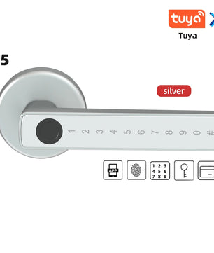 Aluminium Alloy Fingerprint Bluetooth Reversible Dry Battery Lock