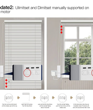 Moes Plastic Remote Control Smart WIFI Chain Roller Curtain Motor