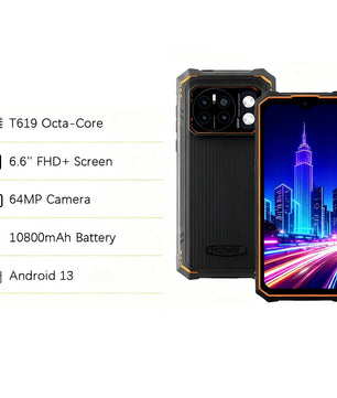 7500mAh 128GB Cyber 13 Pro Android Rugged Smartphones