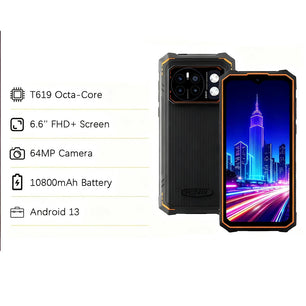 7500mAh 128GB Cyber 13 Pro Android Rugged Smartphones