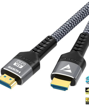 Aluminum Alloy USB HDMI Braid Shielding Video Cable Adapter For PC