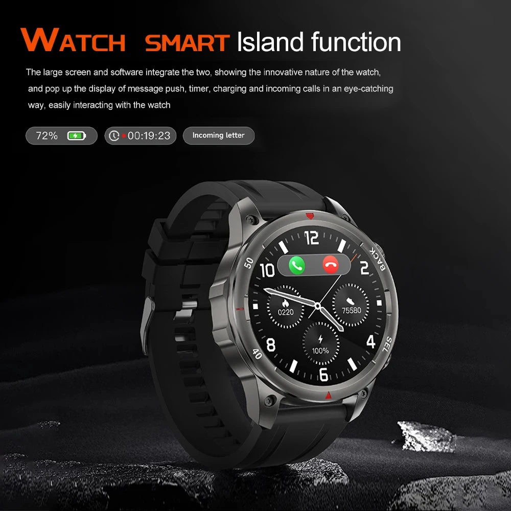 Alloy Waterproof Android Round Shaped Bluetooth Smartwatch