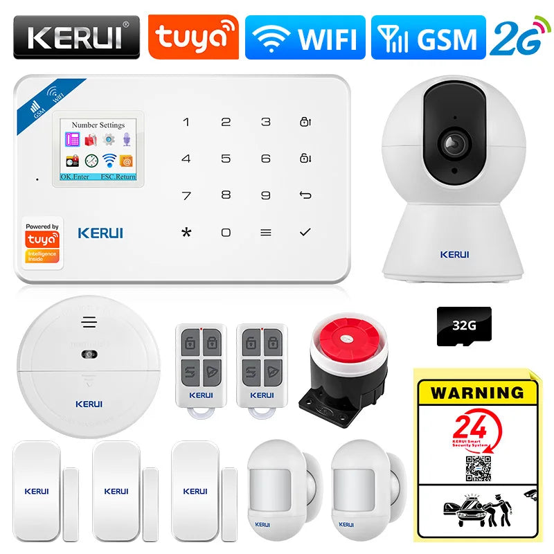 Kerui Plastic Smart Wireless Motion Detector Security Sensor Kit