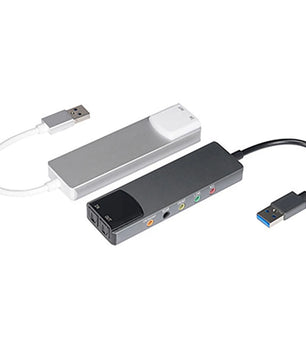 6-in-1  External USB Sound Card Adapter For Laptop