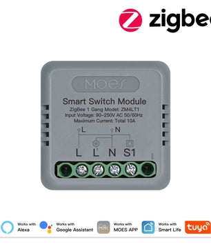 MOES WiFi Zigbee Smart Switch Module 1-4 Gang with Voice Control