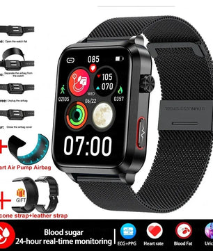 Silica Gel ECG Precise Detection Health Bluetooth Smart Watch