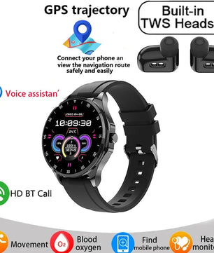 Silica Gel Waterproof Android Round Shape Bluetooth Smartwatch