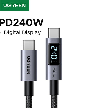 Ugreen 240W Digital Display Screen PD3.1 Type-C Charging Cable