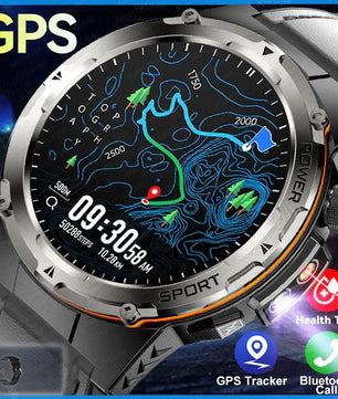 Silica Gel Waterproof Round Shaped Heart Rate Tracker Smartwatch