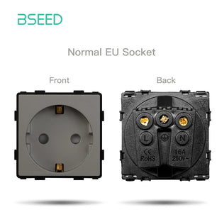 Bseed 16A Glass Panel Wireless WIFI Control Smart Power Socket