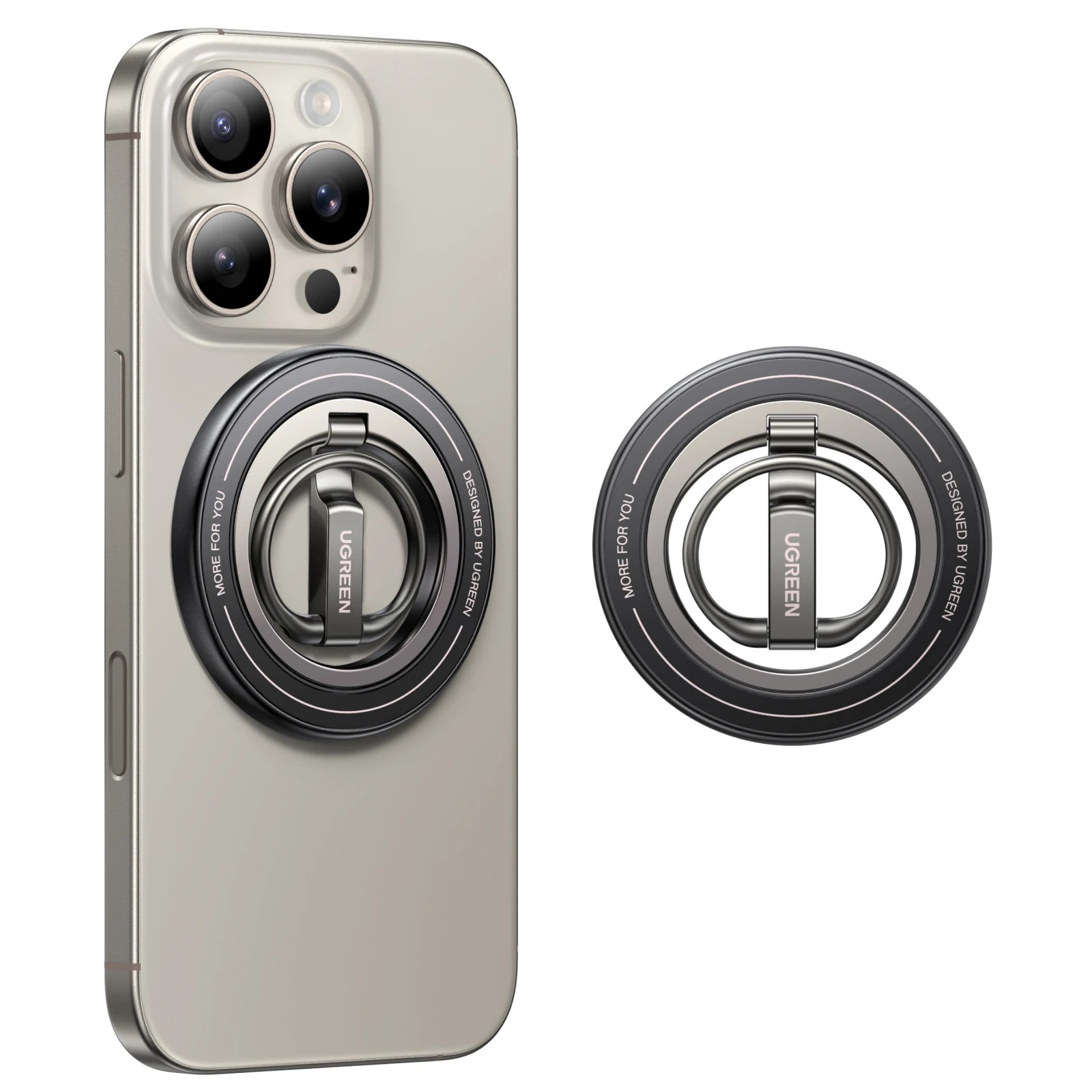 Ugreen 360° Rotation Double Sided Magnetic Phone Ring Holder