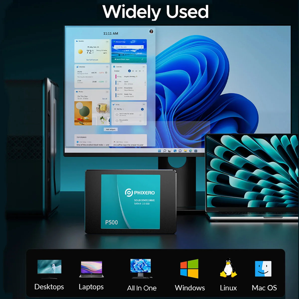 512GB 1TB 2TB Internal Solid State Drive For Laptop And Desktop