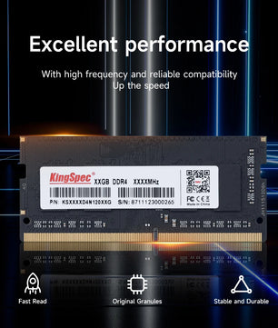 KingSpec 1.2V 260 Pins DDR4 3200 MHz Memory RAM For Laptop