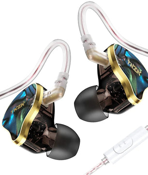 Metal Wired Dynamic Vocalism HiFi Monitor Dual Earphones with 2Pin