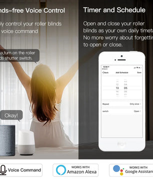 Moes Plastic Automatic WIFI Roller Shutter Curtain Smart Module