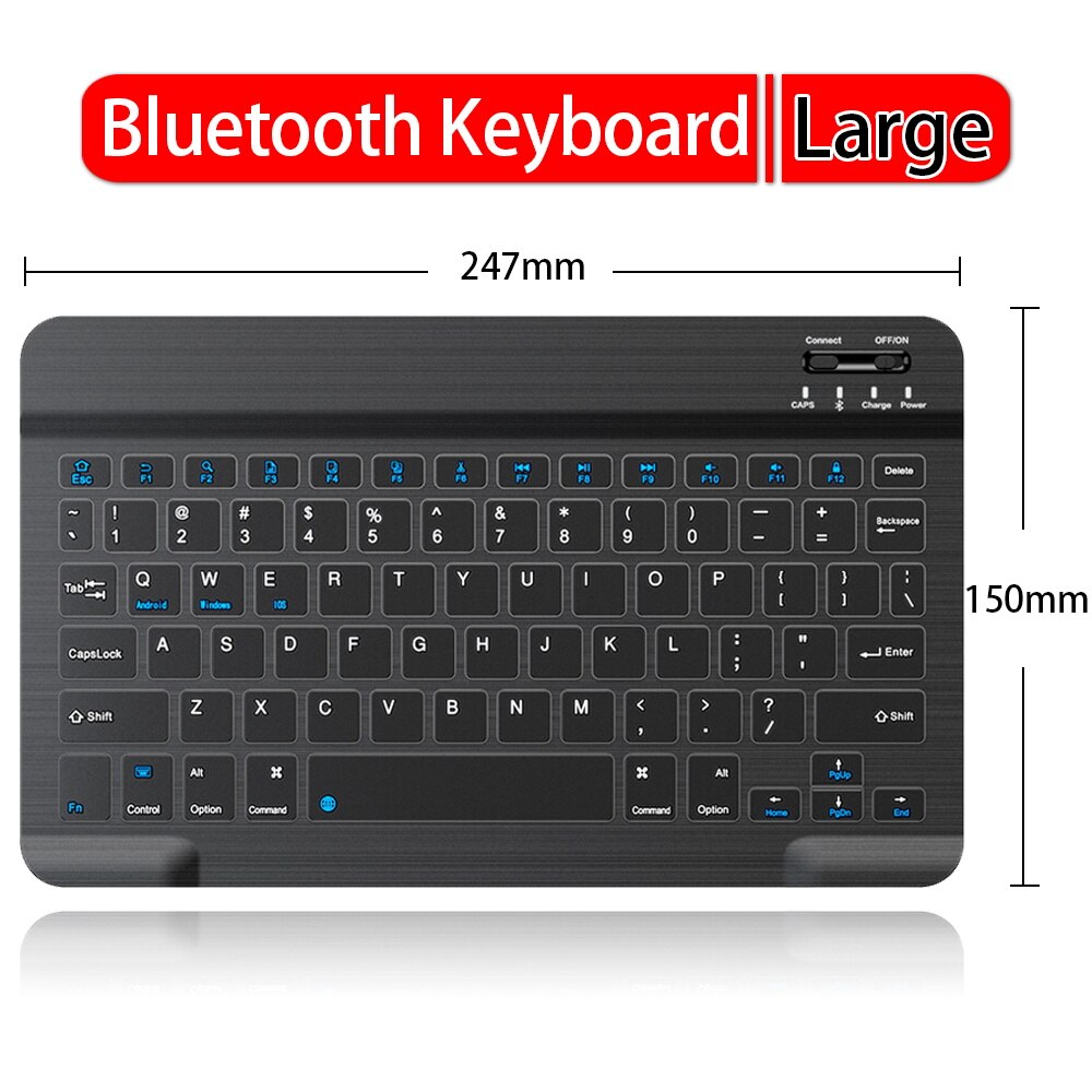 76 Keys Mini Wireless Bluetooth Computer Rechargable Keyboard