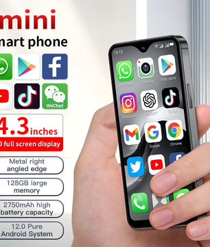 2750mAh 128GB 4.3“ Android F9 Max 4G Mini Octa-Core Smartphone