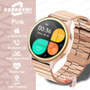 Silica Gel Waterproof Android Round Shaped Bluetooth Smartwatch
