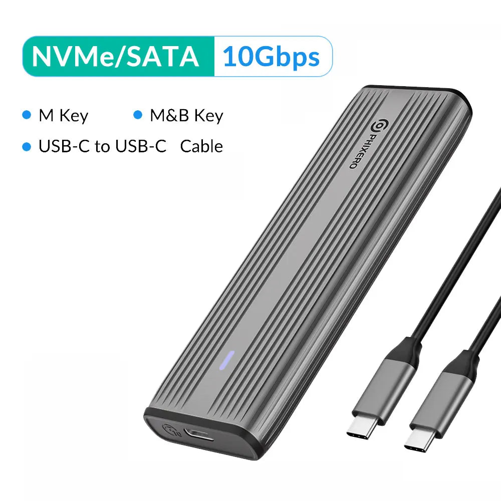 Aluminum M.2 NVMe SATA Dual Protocol Solid State Drive
