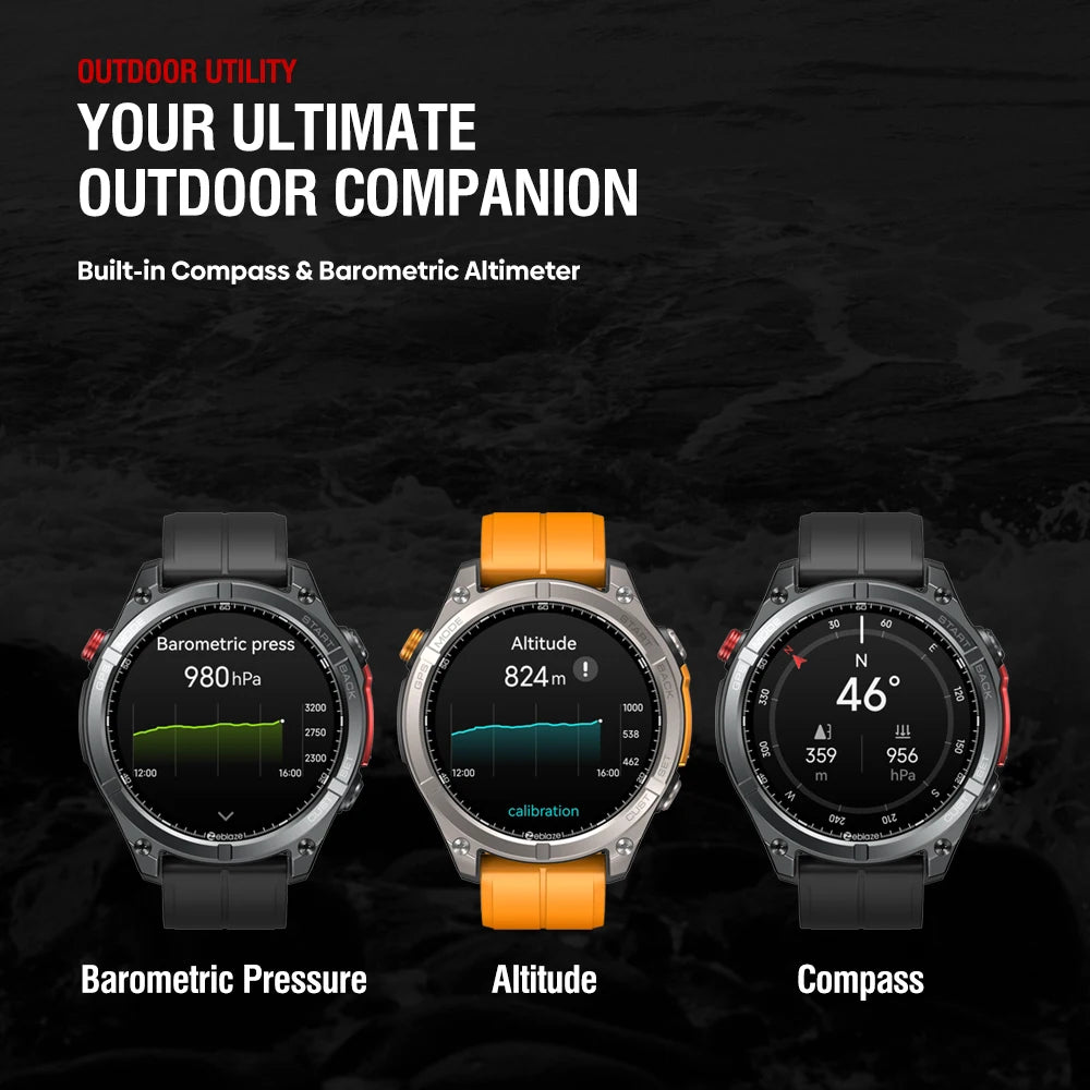 Silica Gel Amoled Screen Waterproof Android Round Smartwatch