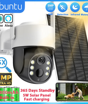 5MP Outdoor Solar 7800mAh Battery Wireless Surveillance Camera