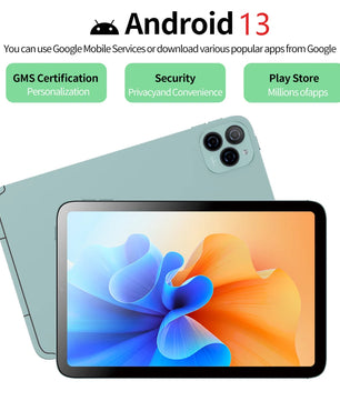 Sauenaneo 4GB/64GB 6000mAh Large Battery Android Tablet