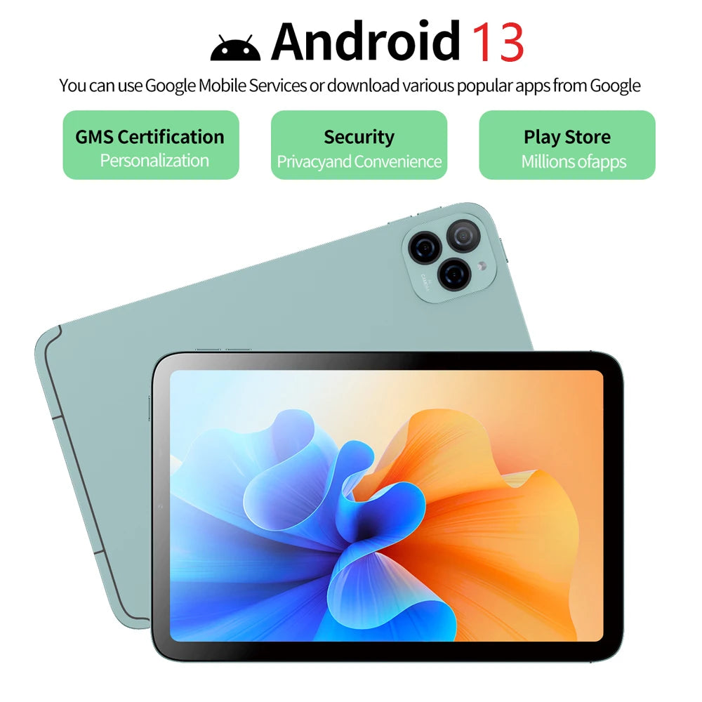 Sauenaneo 4GB/64GB 6000mAh Large Battery Android Tablet