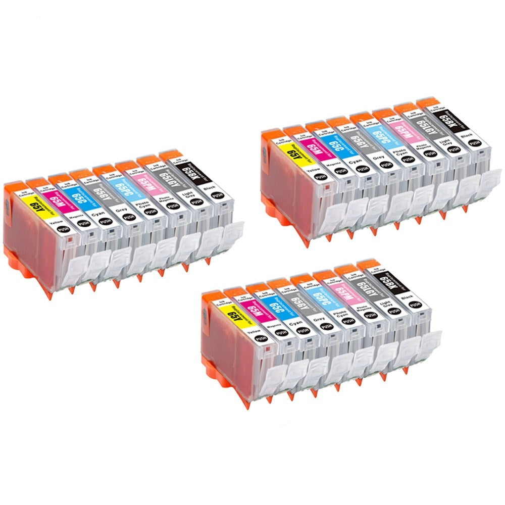 CLI65 Ink Cartridge For Canon PIXMA Pro 200 Pro-200 Printer