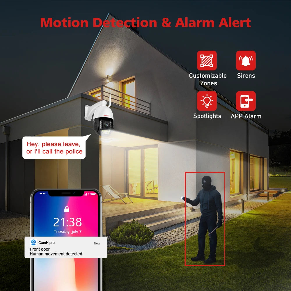 Boavision 8MP 4G Sim Card Humanoid Tracking Surveillance Camera