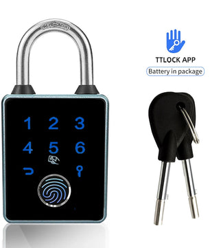 Aluminium Alloy Fingerprint Waterproof Reversible Door Lock