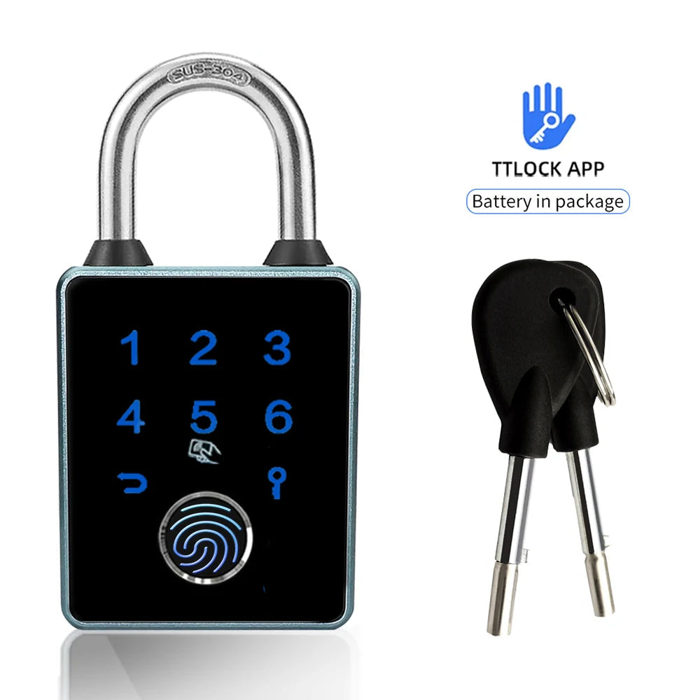 Aluminium Alloy Fingerprint Waterproof Reversible Door Lock