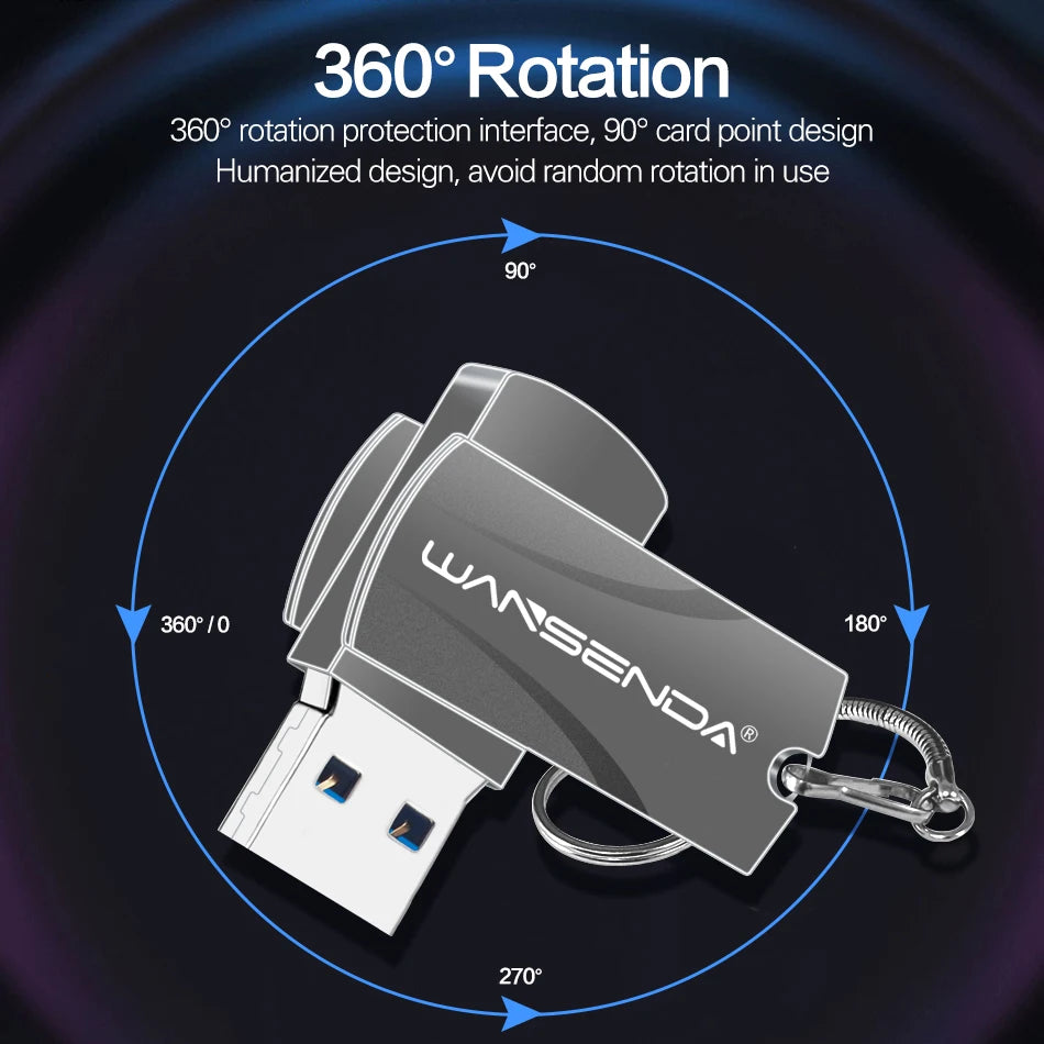10-20Mbs 8GB-256GB Metal USB 3.0 Mini Pen Drive