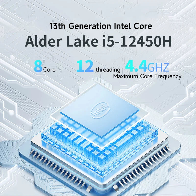 512GB M.2 Intel Core 13 Eco Erazer D80 Mini Host DDR4