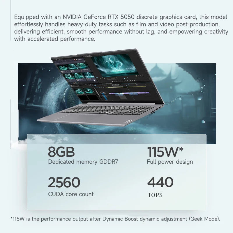 1TB 16" 32GB 165Hz Intel Core Ultra5 225H Bluetooth Lenovo Laptop