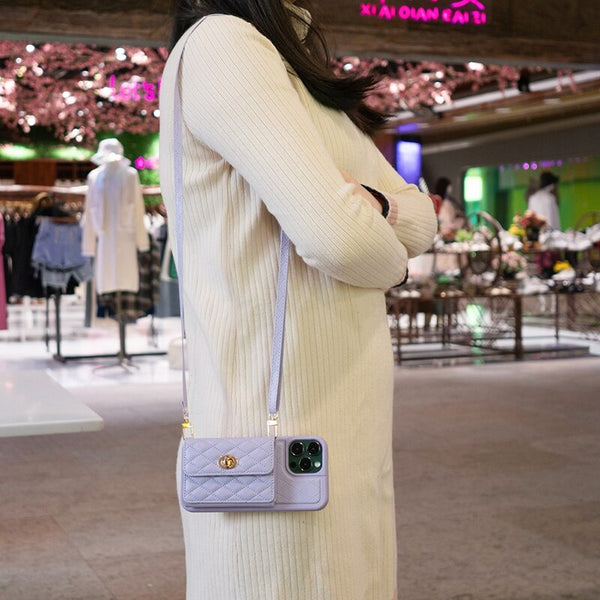 Leather Protective Shockproof Elegant Buckle Wallet Case For iPhones