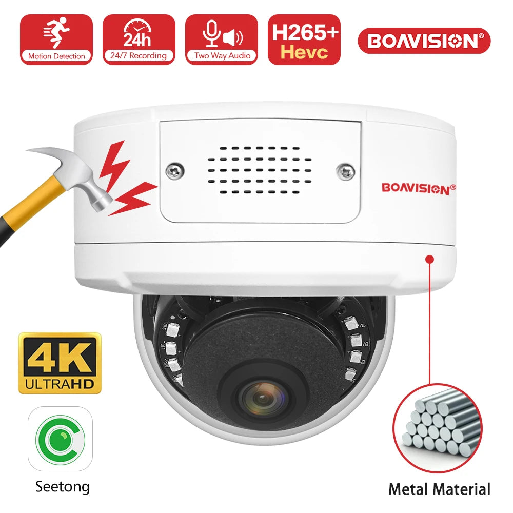 Boavision 8MP Two Way Audio Humanoid Detection Surveillance Camera