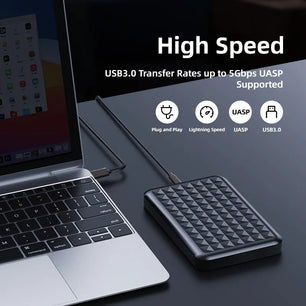 KingSpec 3TB USB 3.0 SATA Alloy High Speed Hard Disk Enclosure
