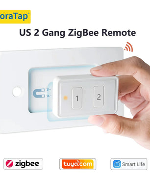 LoraTap Plastic ZigBee 3.0 Remote Control Push Button Switch