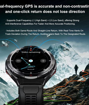 Waterproof AMOLED Display Android GPS Round Shape Smartwatch