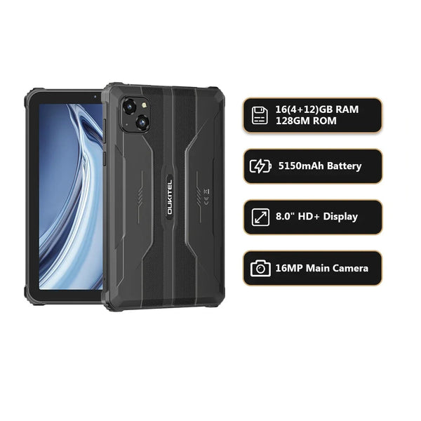 128GB 5150mAh Battery 8" HD Display Ultra-Slim Smart Device Tablet