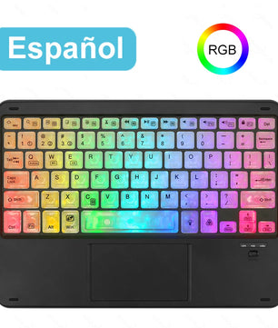 RGB Wireless Bluetooth Keyboard For iPad Android Windows Tablet
