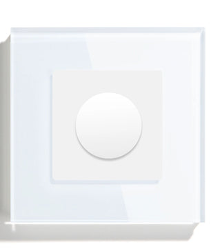 Bseed Alloy Crystal Glass Push Button Light Rotary Knob Switch