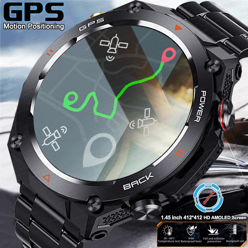 Silica Gel Waterproof Android Round Shaped Amoled Screen Smartwatch