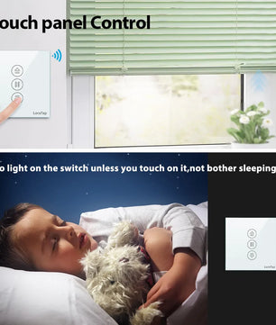 LoraTap 240V Plastic WiFi Blinds Roller Shutter Curtain Switch
