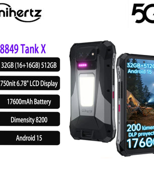 50MP 120W 8849 Tank X 5G Rugged Type-C Smartphone