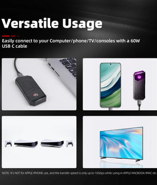 4TB External Gen2x2 Solid State Drive For Laptop And Desktop