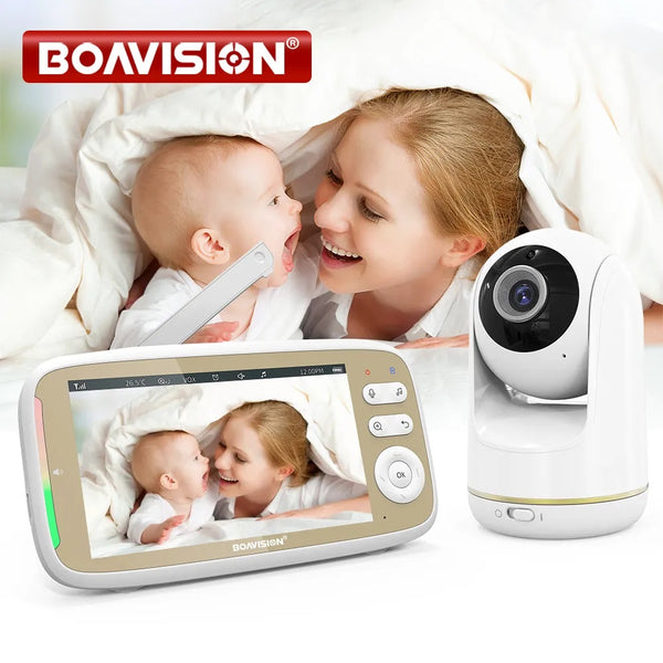 Boavision 720P Night Vision Larger Display Baby Monitor Camera