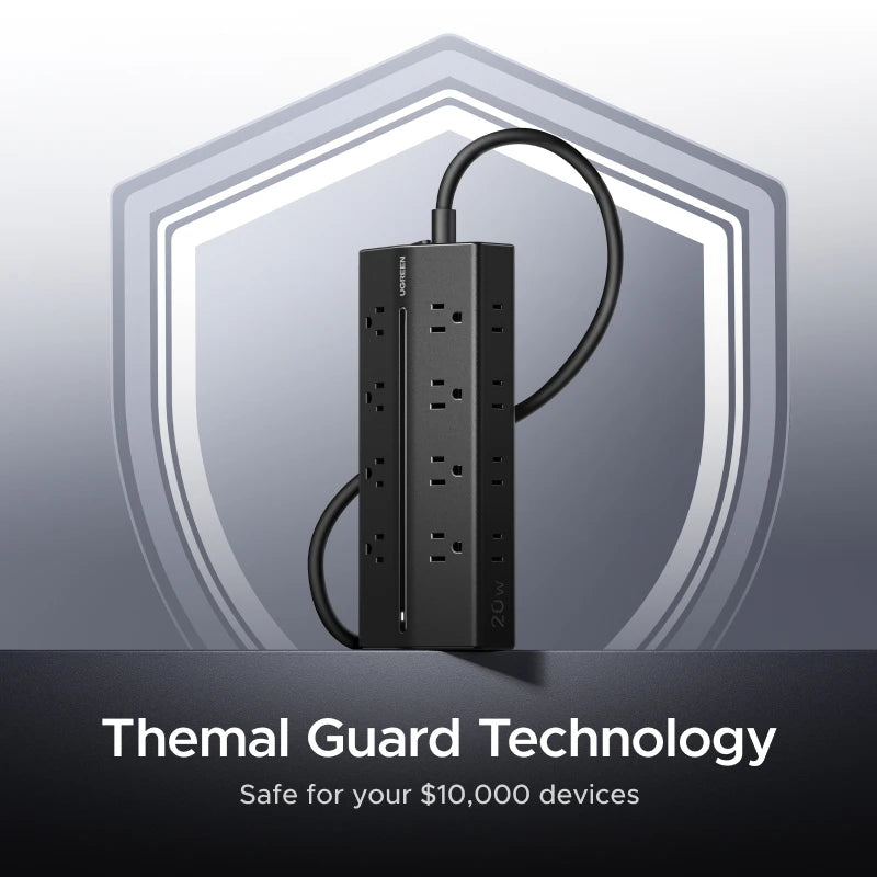 Ugreen 1875W ABS 10A USB Type-C Fast Adapter For Tablet