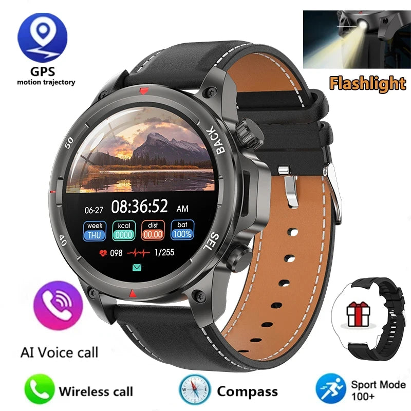 Alloy Waterproof Android Round Shaped Bluetooth Smartwatch